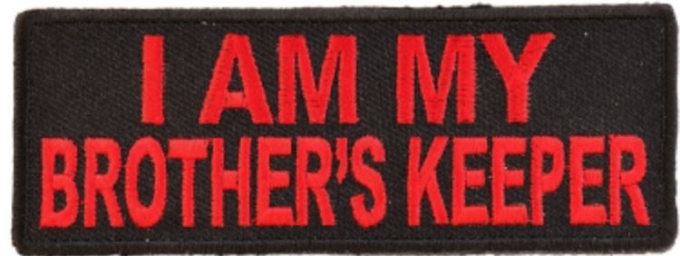 I Am My Brother's Keeper Patch In Red